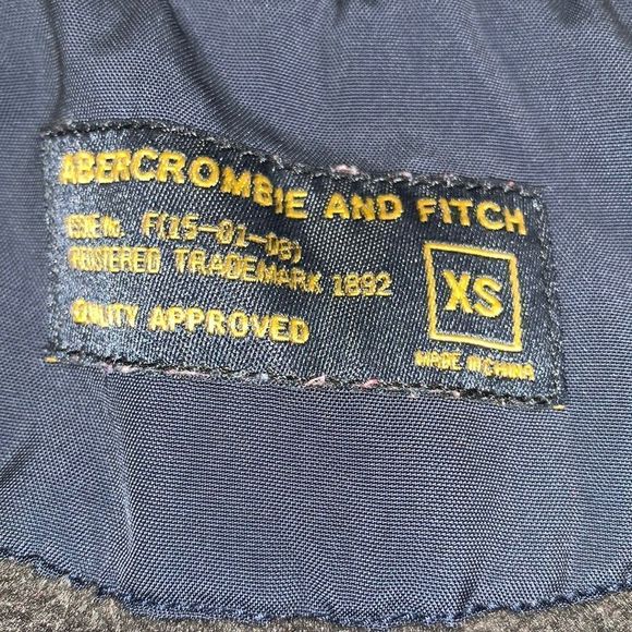 Abercrombie & Fitch Navy Blue Bomber Jacket - Picture 4 of 6